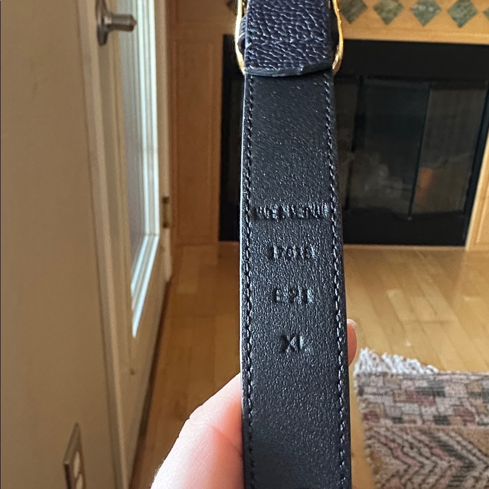 Ralph Lauren Gold and Navy Belt Buckle - Picture 3 of 4